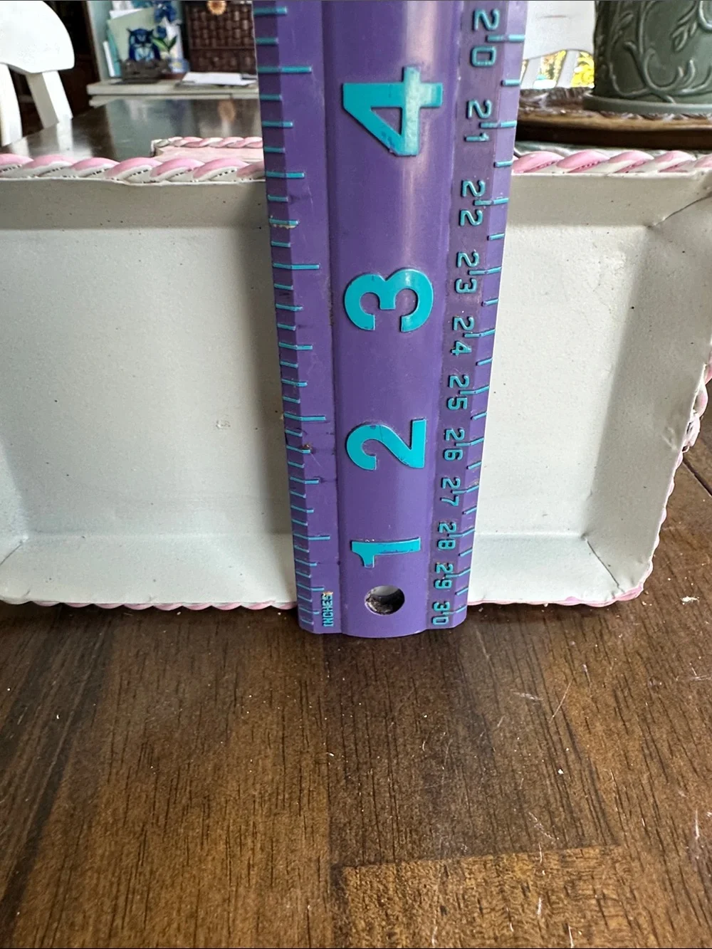 Pink Floral Hand-Painted Decorative Metal Vase Accent